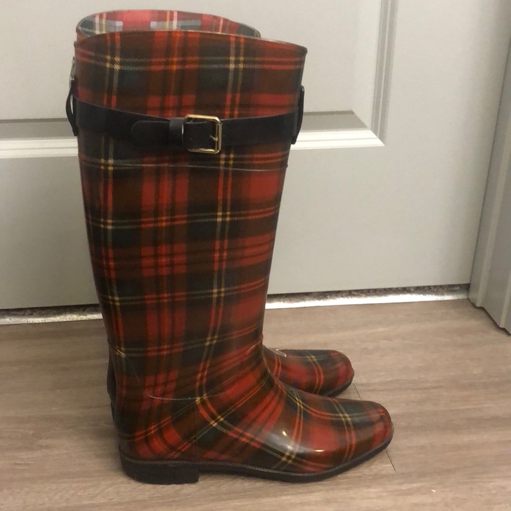 Ralph Lauren Plaid Rainboots
